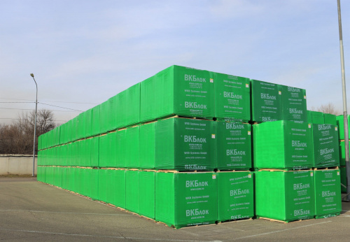 Газобетонные блоки ВКБлок D500 625х125х250 перегородочные